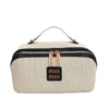 Cosmetic bag New retro light luxury simple canvas portable storage bag Large capacity premium skin care products Wash bag