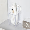 Desktop Cosmetic Storage Container - Acrylic Makeup Brush Organizer With Elegant Display Design 1 Pcs