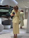 Women's Elegant Coat Pant Sets Full Sleeve V Lace Top Wide Leg Pants Female Suits 2026 Spring Summer Solid Satin Lady Set