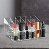 24 Grids Clear Acrylic Lipstick Organizer, Desktop Cosmetic Storage Rack, Makeup Display Stand For Home, Office, Dorm, Bathroom