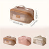 Luxury Makeup Organizer Bag, Female Cosmetic Travel Case with Zipper, Large Capacity Toiletry Storage Pouch for Women Makeup Bag