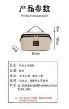 Cosmetic bag New retro light luxury simple canvas portable storage bag Large capacity premium skin care products Wash bag