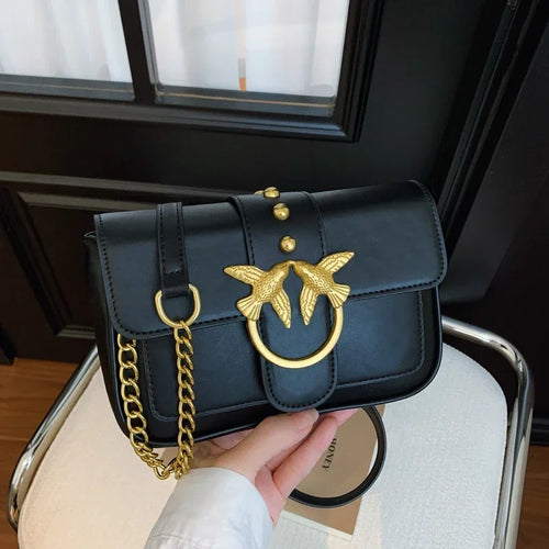 Bolso cruzado de cuero de lujo para mujer Bolso de hombro de diseñador elegante Bolso clásico para atuendos diarios con estilo
