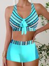 2025 High Waist Bikinis Women Sports Swimwear Print Bathing Suit Female Padded Beach Wear Bathers Swimming Swimsuit Summer