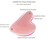 Gua Sha Massage Board Natural Resin Jade Stone for Face Rose Pink Guasha Facial Massager Scrapers Tools for Face Neck Back Body