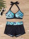 2025 High Waist Bikinis Women Sports Swimwear Print Bathing Suit Female Padded Beach Wear Bathers Swimming Swimsuit Summer