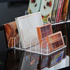 Acrylic Eyeshadow Palette Organizer Drawer Storage Box with Dividers for Blush Powder Vanity Desk Dustproof Makeup Case