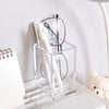 Desktop Cosmetic Storage Container - Acrylic Makeup Brush Organizer With Elegant Display Design 1 Pcs