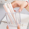 Desktop Cosmetic Storage Container - Acrylic Makeup Brush Organizer With Elegant Display Design 1 Pcs