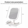 LED makeup mirror with light, beauty lighting, dressing mirror, foldable desktop mirror for student dormitories