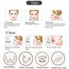 Gua Sha Massage Board Natural Resin Jade Stone for Face Rose Pink Guasha Facial Massager Scrapers Tools for Face Neck Back Body