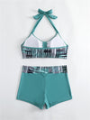 2025 High Waist Bikinis Women Sports Swimwear Print Bathing Suit Female Padded Beach Wear Bathers Swimming Swimsuit Summer