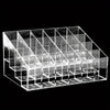 24 Grids Clear Acrylic Lipstick Organizer, Desktop Cosmetic Storage Rack, Makeup Display Stand For Home, Office, Dorm, Bathroom