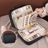 Luxury Double Layer Cosmetic Bag Large Capacity Transparent Pouch Make Up Storage Organizer Zipper Handbag Portable Toiletry Bag