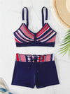 2025 High Waist Bikinis Women Sports Swimwear Print Bathing Suit Female Padded Beach Wear Bathers Swimming Swimsuit Summer