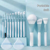 14pcs Deluxe Makeup Brush Set - Ultra-Soft, Portable, and Versatile Cosmetic Brushes for Flawless Foundation, Blush