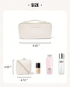Large Travel Cosmetic Bag for Women Leather Makeup Organizer Female Toiletry Kit Bags Make Up Case Storage Pouch Luxury Lady Box