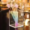 Desktop Cosmetic Storage Container - Acrylic Makeup Brush Organizer With Elegant Display Design 1 Pcs