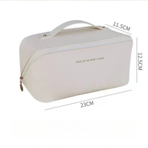 Bolsa de almacenamiento de cosméticos de gran capacidad, portátil, estilo ins, de alta gama, famosa en internet, nueva, para viajes, cosméticos y artículos de tocador