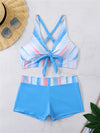 2025 High Waist Bikinis Women Sports Swimwear Print Bathing Suit Female Padded Beach Wear Bathers Swimming Swimsuit Summer