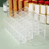 24 Grids Clear Acrylic Lipstick Organizer, Desktop Cosmetic Storage Rack, Makeup Display Stand For Home, Office, Dorm, Bathroom