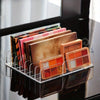 Acrylic Eyeshadow Palette Organizer Drawer Storage Box with Dividers for Blush Powder Vanity Desk Dustproof Makeup Case