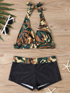 2025 High Waist Bikinis Women Sports Swimwear Print Bathing Suit Female Padded Beach Wear Bathers Swimming Swimsuit Summer