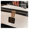 Cosmetic bag New retro light luxury simple canvas portable storage bag Large capacity premium skin care products Wash bag