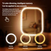 LED makeup mirror with light, beauty lighting, dressing mirror, foldable desktop mirror for student dormitories