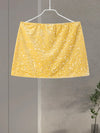 O-neck Vest Mini Skirt Suits Women Sexy sparkly Sequined Sleeveless Tank Tops With Bodycon Short Skirts Fashion Ladies Beachwear