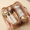 Luxury Makeup Organizer Bag, Female Cosmetic Travel Case with Zipper, Large Capacity Toiletry Storage Pouch for Women Makeup Bag