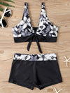 2025 High Waist Bikinis Women Sports Swimwear Print Bathing Suit Female Padded Beach Wear Bathers Swimming Swimsuit Summer