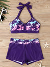 2025 High Waist Bikinis Women Sports Swimwear Print Bathing Suit Female Padded Beach Wear Bathers Swimming Swimsuit Summer
