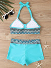 2025 High Waist Bikinis Women Sports Swimwear Print Bathing Suit Female Padded Beach Wear Bathers Swimming Swimsuit Summer