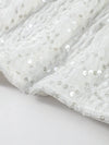 O-neck Vest Mini Skirt Suits Women Sexy sparkly Sequined Sleeveless Tank Tops With Bodycon Short Skirts Fashion Ladies Beachwear