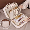 Luxury Double Layer Cosmetic Bag Large Capacity Transparent Pouch Make Up Storage Organizer Zipper Handbag Portable Toiletry Bag