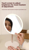 Wholesale 2026 New LED Makeup Mirror Round Desktop Mirror with Light Metal Small Gift
