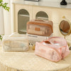 Luxury Makeup Organizer Bag, Female Cosmetic Travel Case with Zipper, Large Capacity Toiletry Storage Pouch for Women Makeup Bag