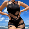Summer Beach Fashion Women Sleeveless Backless Hollow Dress Criss Cross Straps Mesh Bodycon Mini Dress Beach Cover Up Clubwear
