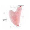 Gua Sha Massage Board Natural Resin Jade Stone for Face Rose Pink Guasha Facial Massager Scrapers Tools for Face Neck Back Body