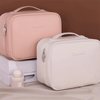 Luxury Double Layer Cosmetic Bag Large Capacity Transparent Pouch Make Up Storage Organizer Zipper Handbag Portable Toiletry Bag