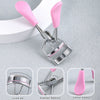 Portable Eyelash Curler with 15 Silicone Pads and Stainless Steel Eyelash Curler, Used for Eyelash Extensions and Curling Tools
