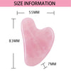 Gua Sha Massage Board Natural Resin Jade Stone for Face Rose Pink Guasha Facial Massager Scrapers Tools for Face Neck Back Body