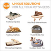 Outdoor Cat House for outside Pets, Weatherproof Outdoor Cat House for Ferals, Insulated Kitty Shelter, 2 Doors, Waterproof Removable Floor Pad, Unheated - Olive/Olive