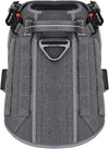 Tactical Dog Harness, Medium Size,2X Metal Buckle,Working Dog MOLLE Vest with Handle,No Pulling Front Leash Clip,Hook and Loop Panel (Grey,M (Pack of 1))