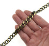 Purse Chain Strap 39.4 Inches Bronze for Shoulder Cross Body Sling Purse Handbag Clutch Replacement Comfortable Flat 0.4' Wide Enough 2.4Mm Extra Thick Metal 1 Pack